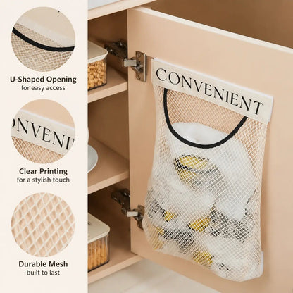 10PCS Grocery Garbage Bag Holder Trash Bag Dispenser Sticky Wall Mounted Mesh🛒