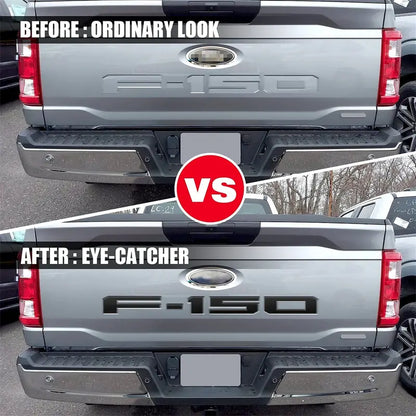 F-150 Upgrade Accessories: 3D Emblem – Tailgate Insert Lettering – Stylish Trim Designed for Pickup Owners