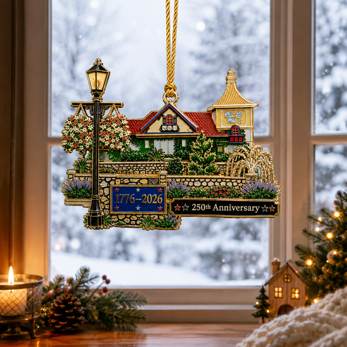 ✨250th Anniversary "Cozy Home" Christmas Ornament
