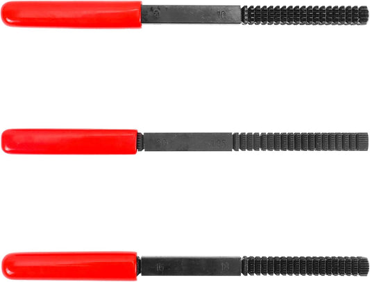 🛠️🔩 3Pcs SAE & Metric Thread Repair File Set