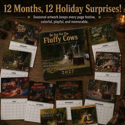 🏞️🔥 Yellowstone Bison 2027 Wall Calendar | The Perfect Blend of Humor, Wildlife & Rustic Decor