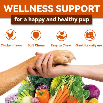 🐶 32-IN-1 ALL-IN-ONE MULTIVITAMIN CHEWS FOR DOGS