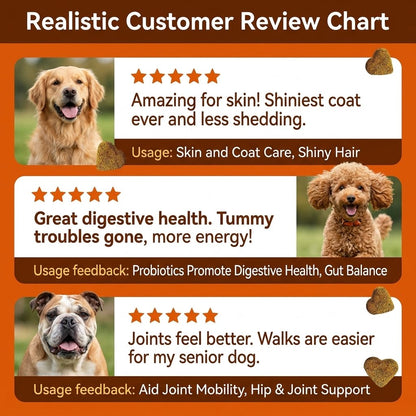 🐶 32-IN-1 ALL-IN-ONE MULTIVITAMIN CHEWS FOR DOGS