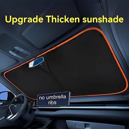 2026 New Portable Heat-Insulating Vehicle Sunshade, Upgraded Thickened Front Window Sun Shade☀️🚗