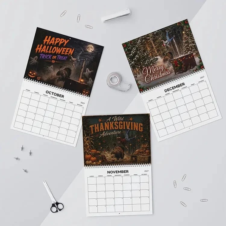 🏞️🔥 Yellowstone Bison 2027 Wall Calendar | The Perfect Blend of Humor, Wildlife & Rustic Decor