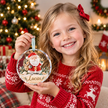 🎄✨Personalized Coastal Beach Christmas Ornament