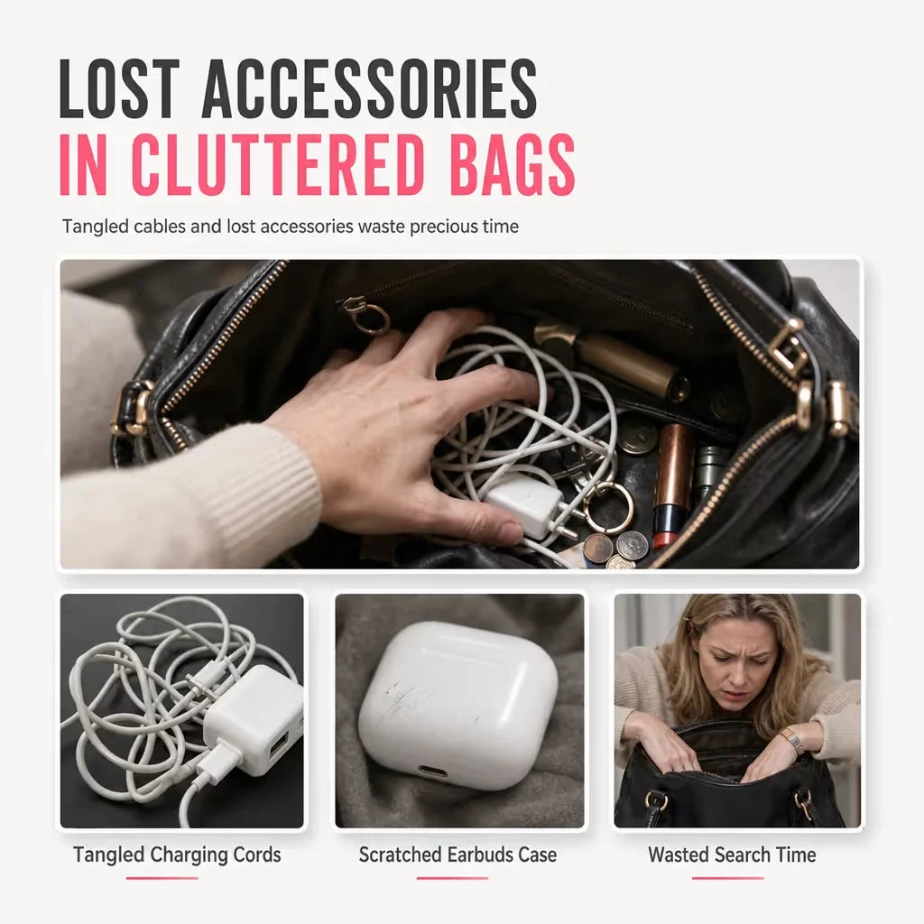 Spot Any Cable Instantly! No-Dig Clear Clip-On Pouch