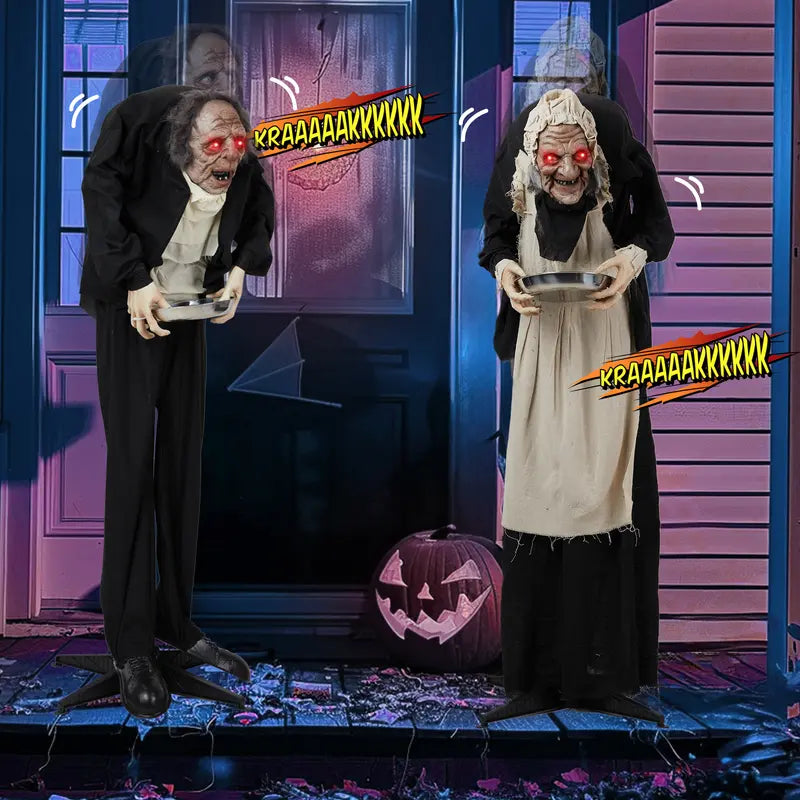 🎃👻 Bring Your Halloween to Life with This Terrifying Animated Horror Figure!
