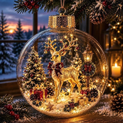 🔥HOT SALE 50% OFF - 🎄Glowing Christmas Diorama Ornament✨