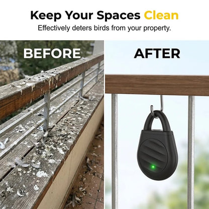 🐦No more trouble from birds, beasts and locusts！Portable Ultrasonic Bird Repellent Keychain