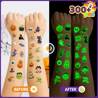 🎃✨ Spooky Glow Tattoos – Halloween Temporary Body Art That Lights Up The Night