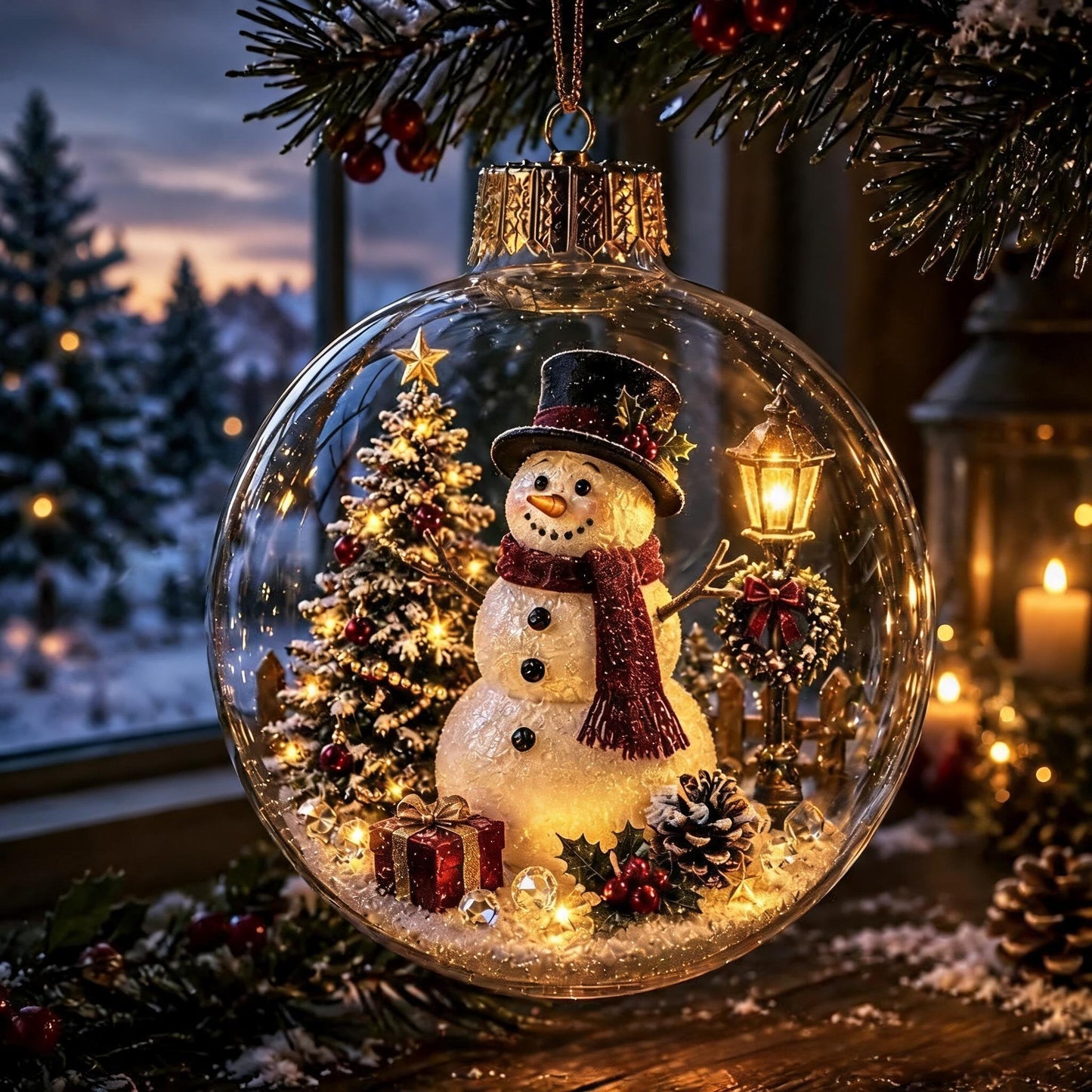 🔥HOT SALE 50% OFF - 🎄Glowing Christmas Diorama Ornament✨