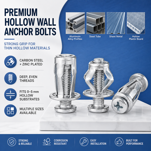🔧 New Galvanized Hollow Wall Petal Nut – Fast Expansion & Reliable Hold
