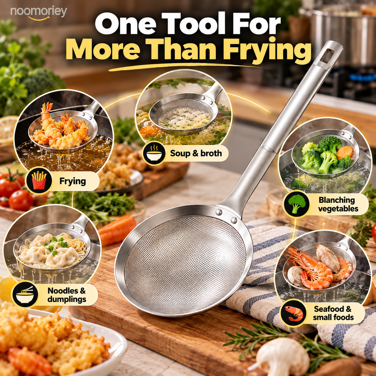 🍳Stainless Steel Fine Mesh Skimmer