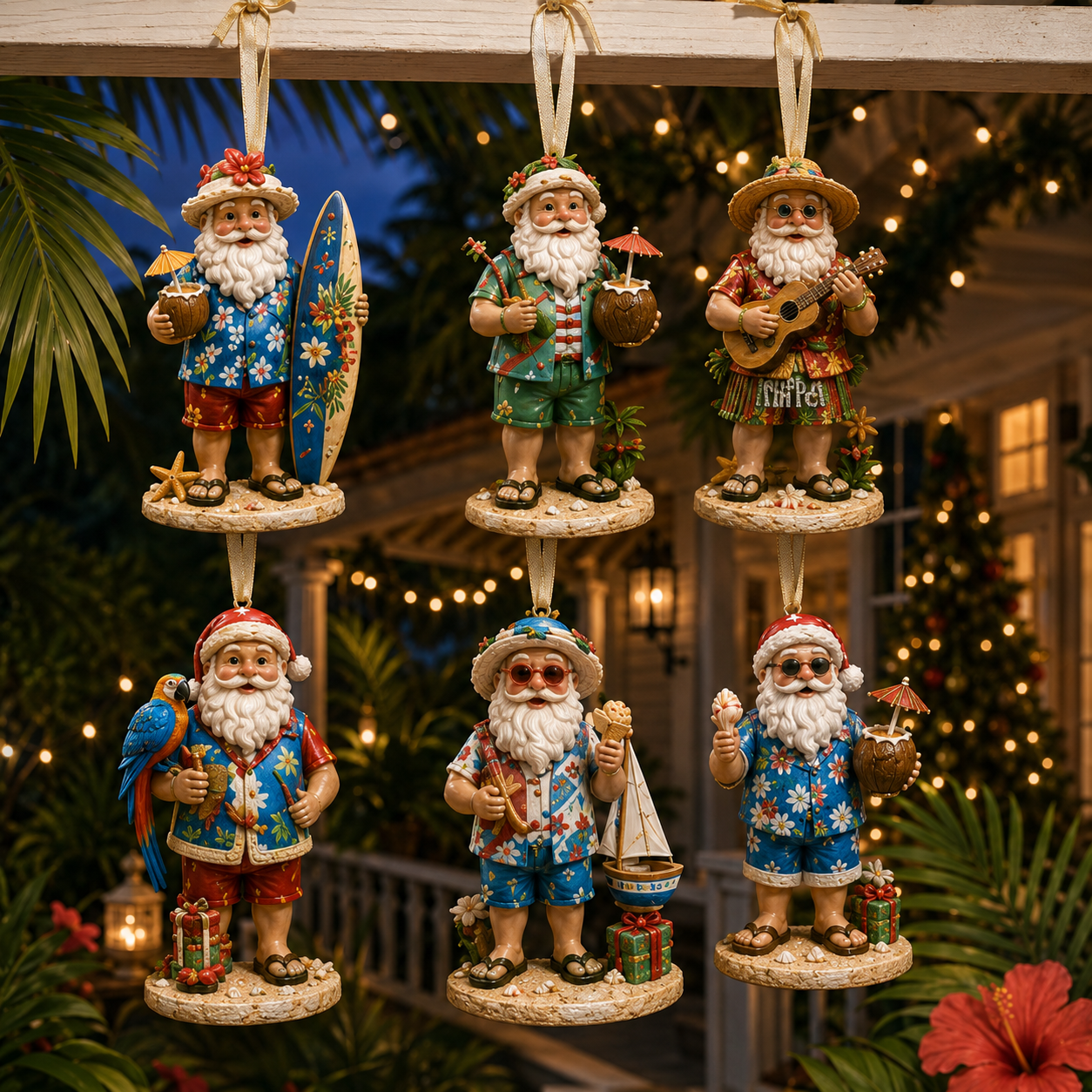 ✨24-Day Christmas Countdown Advent Calendar –Beach Santa