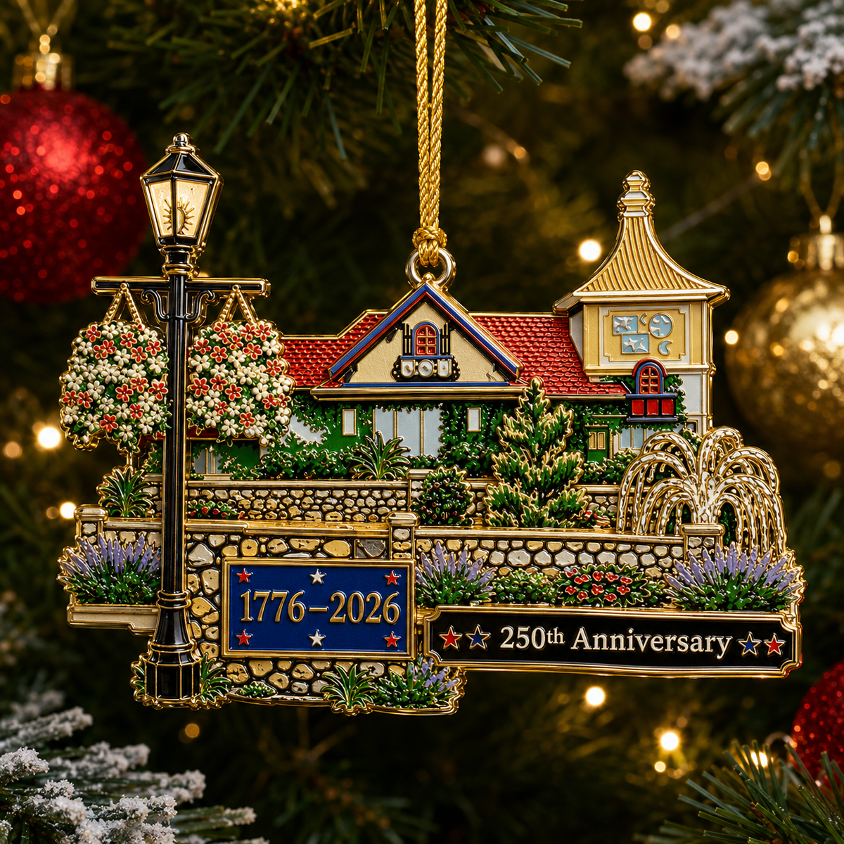✨250th Anniversary "Cozy Home" Christmas Ornament