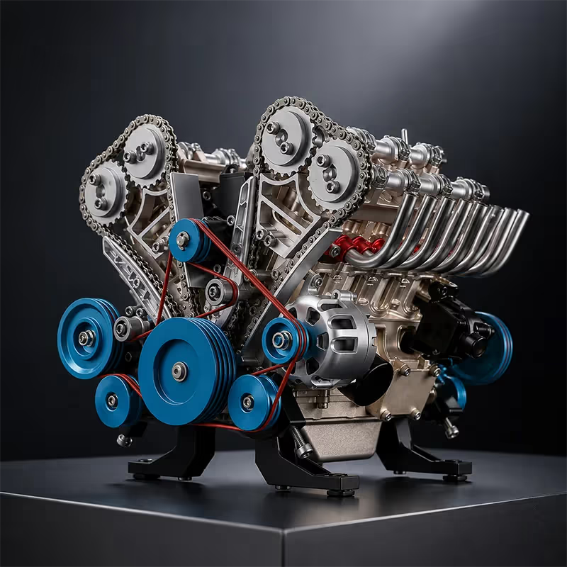 🏎️🛠️The Ultimate Desktop Masterpiece: Miniature V8 Small-Block Static Model Kit