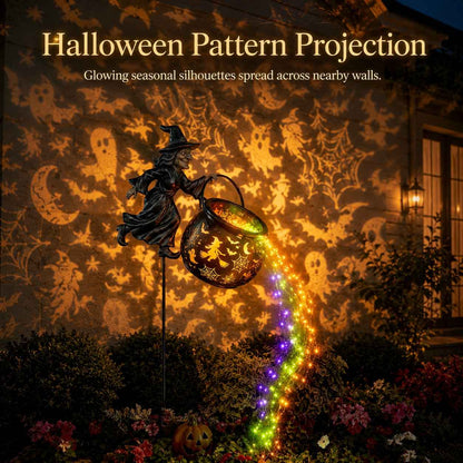 🔥Early Halloween Hot Sale 49% OFF🧙‍♀️Halloween Witch Cauldron Garden Light