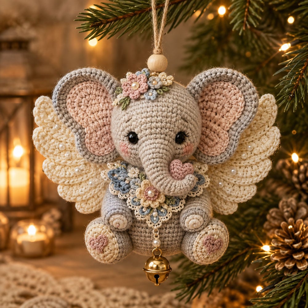 🔥 HOT SALE - 🪽 Animal Angel Crochet Ornament DIY Kit