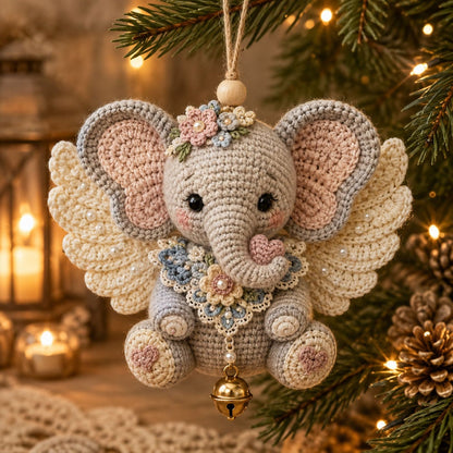 🔥 HOT SALE - 🪽 Animal Angel Crochet Ornament DIY Kit