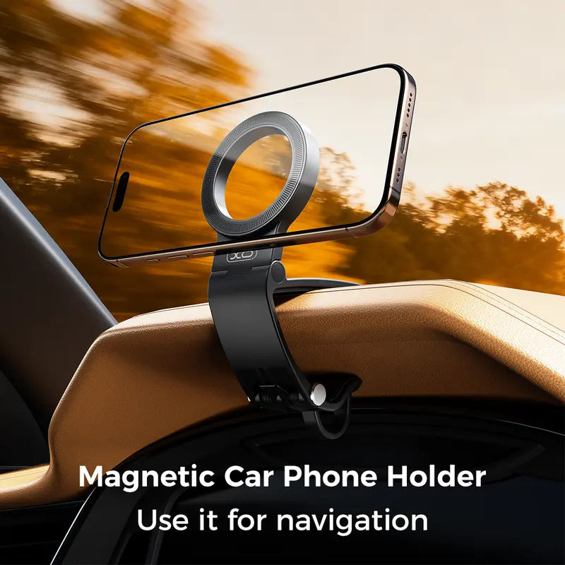 🧲 Strong Magnet Magnetic Car Phone Mount｜Hands‑Free Cellphone Holder, 95° Adjustable