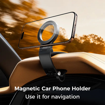 🧲 Strong Magnet Magnetic Car Phone Mount｜Hands‑Free Cellphone Holder, 95° Adjustable