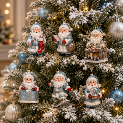 ✨24-Day Christmas Countdown Advent Calendar –Icy Santa Claus Ornament