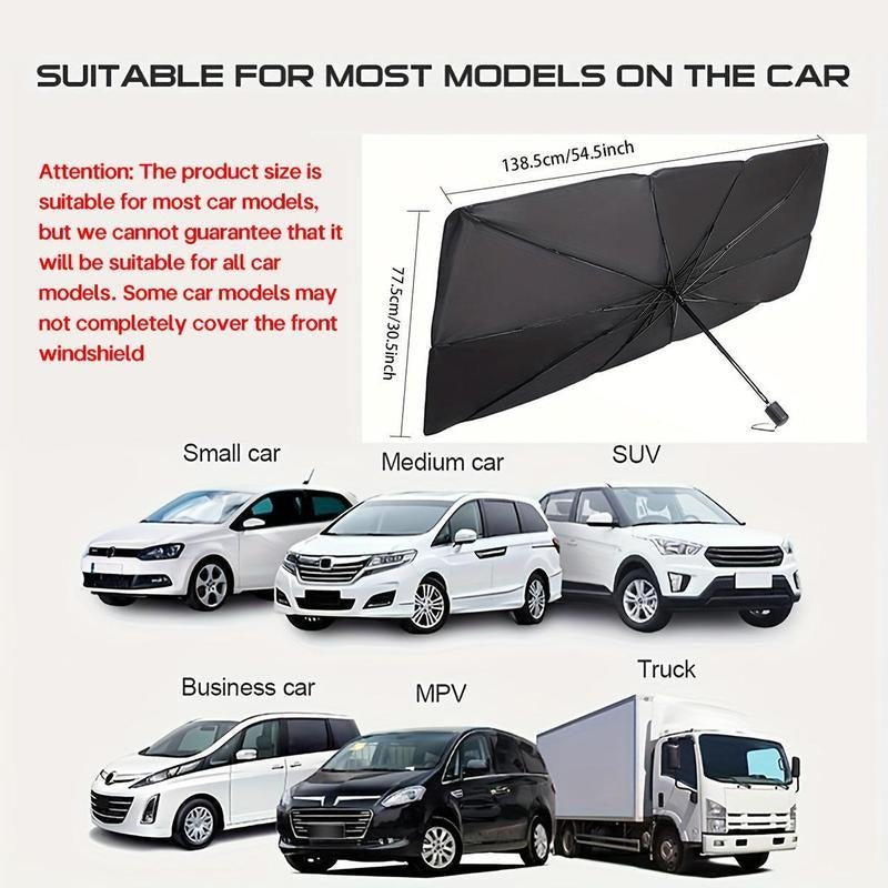 Foldable Car Windshield Umbrella Sunshade – Instant Cool, UV Block, Portable
