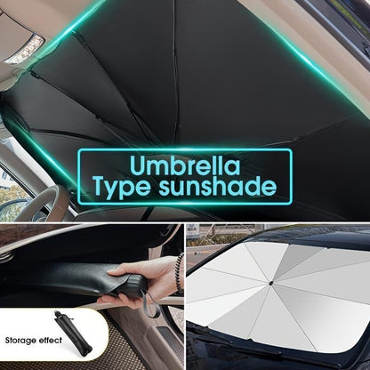 Foldable Car Windshield Umbrella Sunshade – Instant Cool, UV Block, Portable