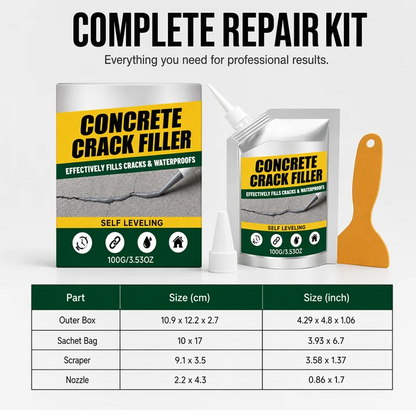 🏠 Waterproof Concrete Crack Filler for Indoor & Outdoor Use