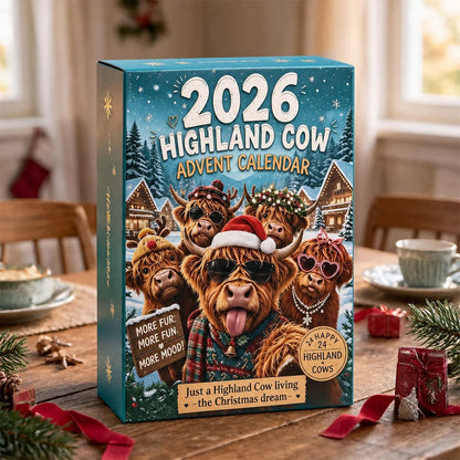 🎄 2026 Limited Edition Highland Cow Advent Calendar – 24 Collectible Christmas Surprises