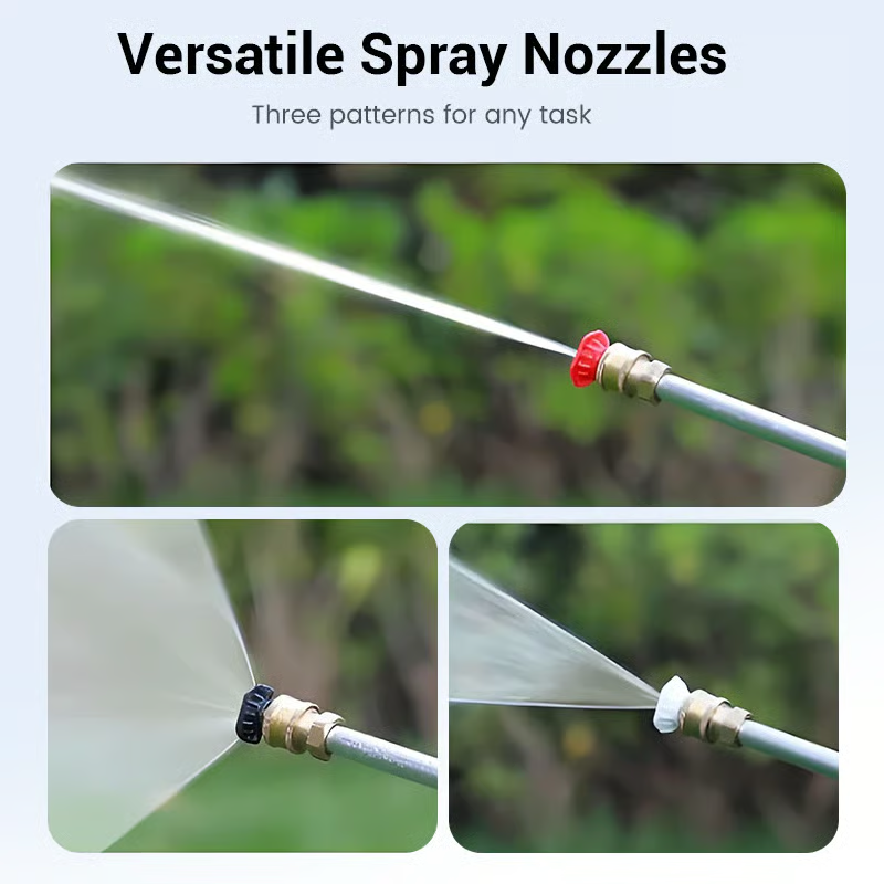 🔥LAST DAY 55% OFF - High-pressure water gun- 3 interchangeable nozzles, durable aluminium alloy & powerful