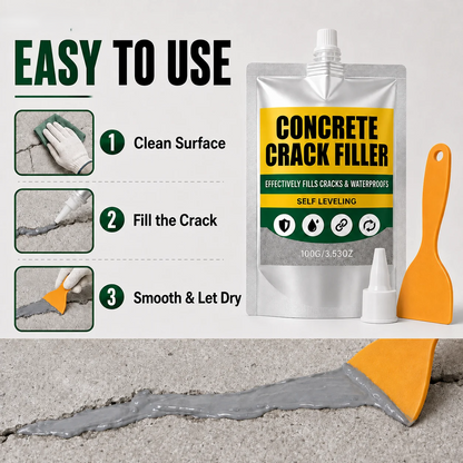 🏠 Waterproof Concrete Crack Filler for Indoor & Outdoor Use