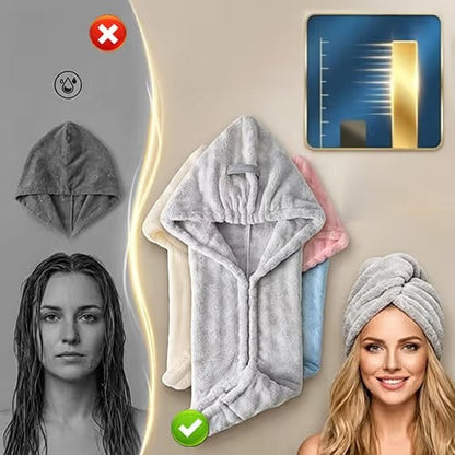 Ultra Absorbent Fast-Drying Hair Turban