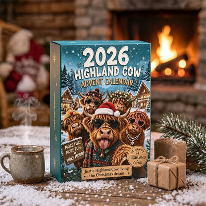 🎄 2026 Limited Edition Highland Cow Advent Calendar – 24 Collectible Christmas Surprises