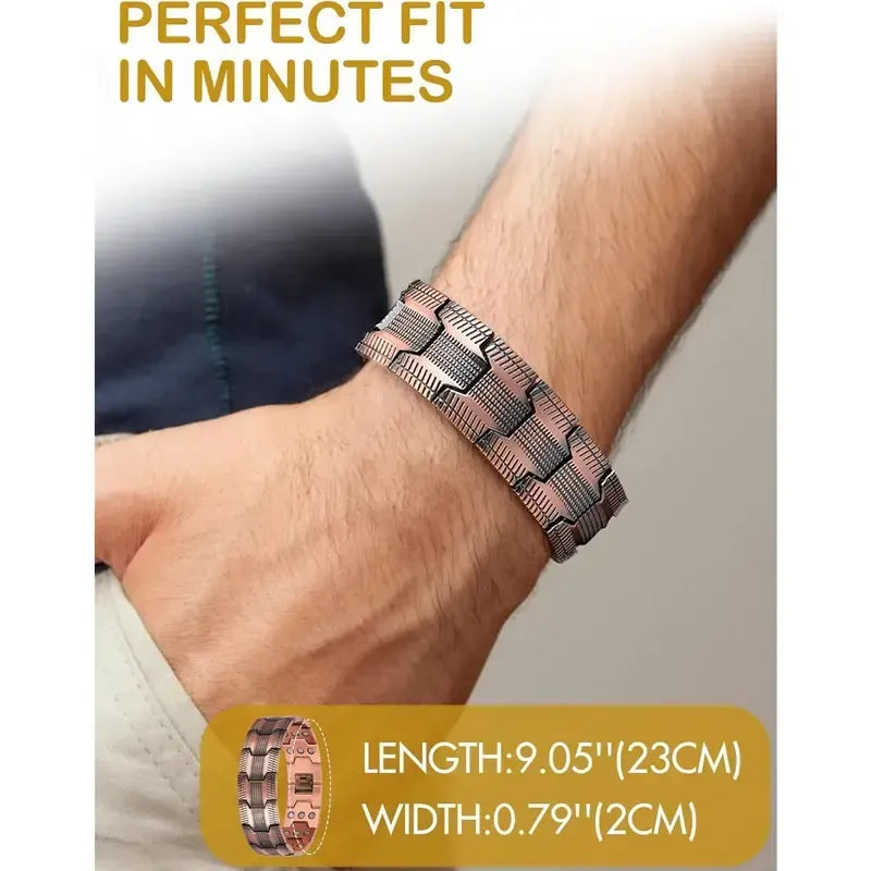 Copper magnetic bracelet--Relieve fatigue and promote blood circulation