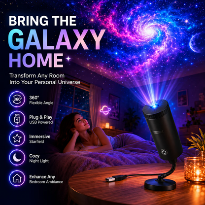 Plug-&-Play HD Christmas Projector – 6 or 10 Festive Scenes