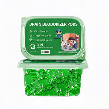 Drain Deodorizer Pods – Long-Lasting Pipe Freshener Beads for Kitchens & Bathrooms