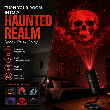 Plug-&-Play HD Christmas Projector – 6 or 10 Festive Scenes