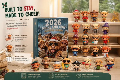 🎄 2026 Limited Edition Highland Cow Advent Calendar – 24 Collectible Christmas Surprises