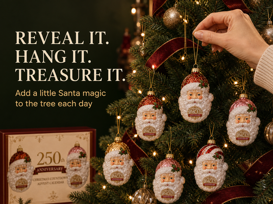 250th anniversary commemorative Santa Claus glass ornament collection