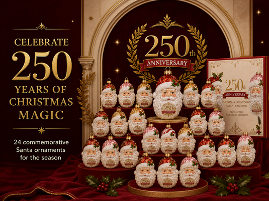 Christmas heirloom glass ornament countdown gift for parents and grandparents