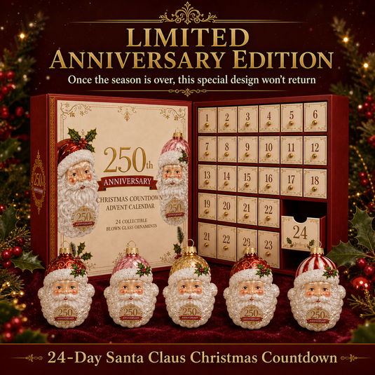 Limited commemorative Santa Claus glass ornament Christmas collection