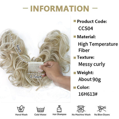 🔥50% OFF🔥Messy Side Comb Clip In Bun Hair Accessory