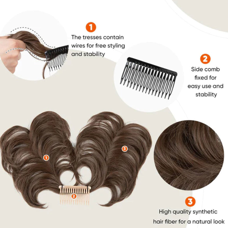 🔥50% OFF🔥Messy Side Comb Clip In Bun Hair Accessory
