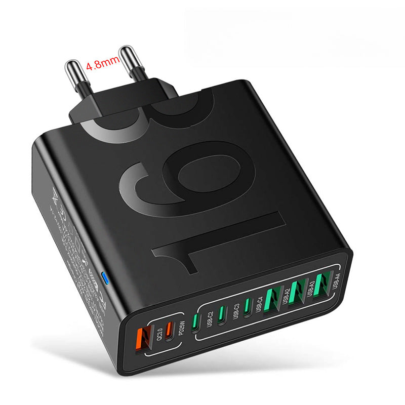 💎 50% OFF! 💎 Multi-Port 150W Fast Charging Hub – 8 USB Ports, Smart Chip Protection & Universal Plug Options 🔌