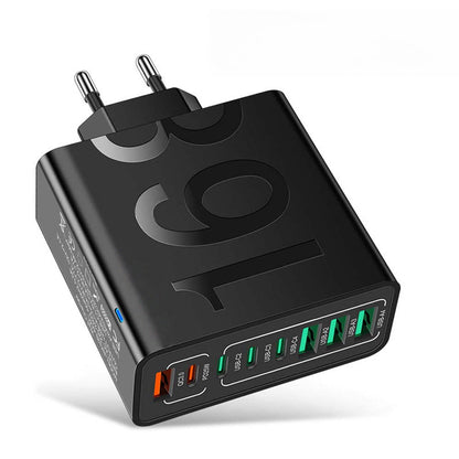 💎 50% OFF! 💎 Multi-Port 150W Fast Charging Hub – 8 USB Ports, Smart Chip Protection & Universal Plug Options 🔌