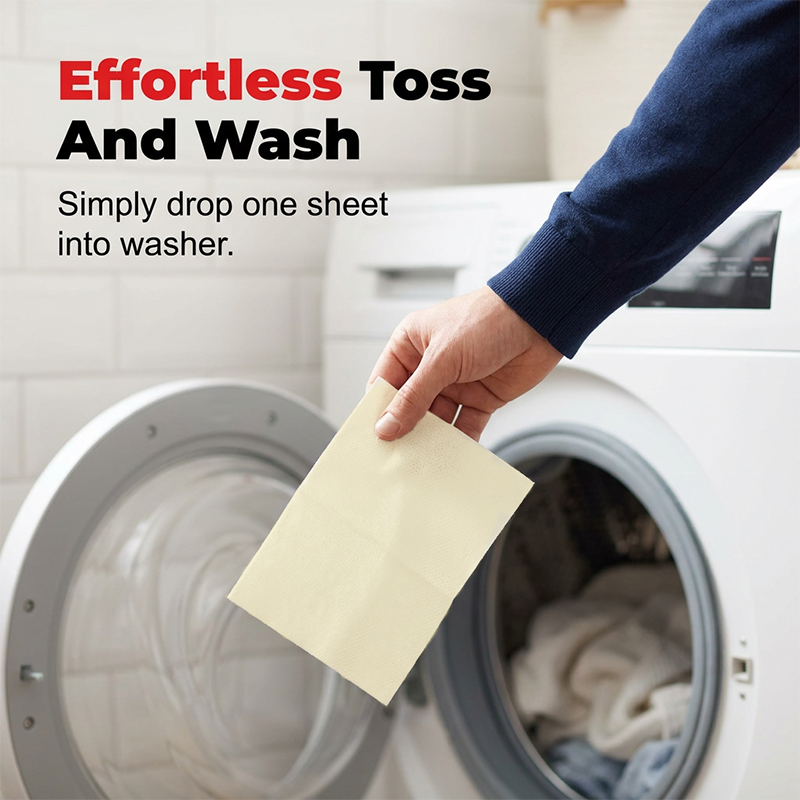 🔥BUY 1 GET 1 FREE 💥 Deep Cleaning Laundry Whitening Sheets ✨🧺 Powerful Stain Remover Brightening Fabric Laundry Cleaning Sheets