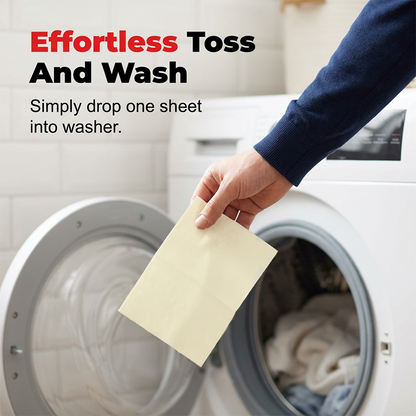 🔥BUY 1 GET 1 FREE 💥 Deep Cleaning Laundry Whitening Sheets ✨🧺 Powerful Stain Remover Brightening Fabric Laundry Cleaning Sheets