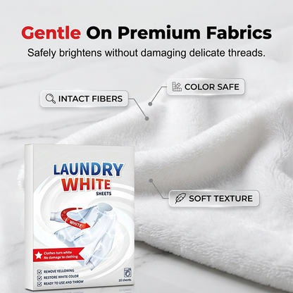 🔥BUY 1 GET 1 FREE 💥 Deep Cleaning Laundry Whitening Sheets ✨🧺 Powerful Stain Remover Brightening Fabric Laundry Cleaning Sheets